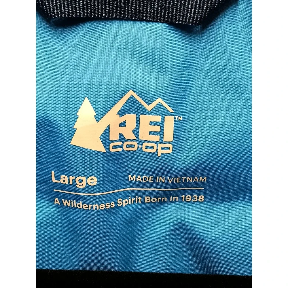 REI‎ Co-op Down Puffer Jacket Youth Large Blue Zip 80% Down